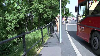 Big ass amateur blonde fucking POV in public