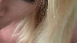 Blonde Angel Quickly Fucked in Public the Parking Lot!!