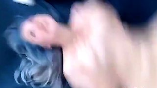 Blue-Haired Cam Girl's Sensual Blowjob Session
