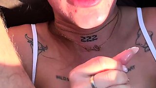 -OF-CherryLace- Hard- Rough Car Sex with The Flesh Mechanic