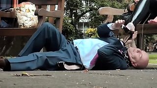 Mistress Evilyne - Public Foot Worship and Humiliation