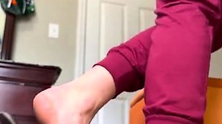 Foot fetish and masturbation