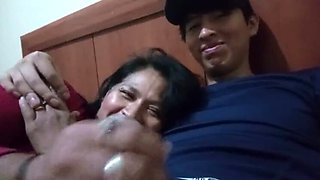 Desi Aunty Demands More Milk - Indian MILF Cheating in Hotel Room - Homemade HD