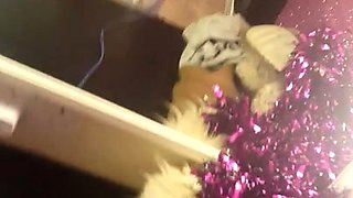 Blonde With Natural Big Boobs Loves Putting A Toy In Her