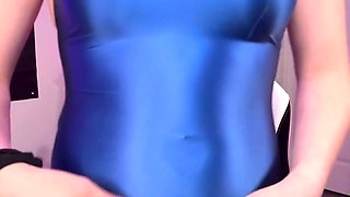 Jenny Bangz getting hard in a one piece