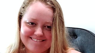 Big Boobed Blonde Masturbates With A Dildo In The Bathroom