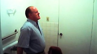 Filthy office whore sucks boss