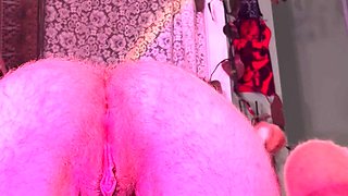 Amateur striptease and Solo masturbation