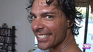 Nick Manning Got Hurt and an Amazing Brunette Chick Takes Care of His Stiff Boner