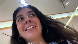 Crazy CUMWALK in Big AIRPORT Full of People Risky Public