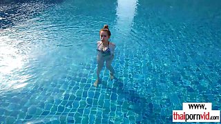 Buxom amateur porn Thai whore relaxing on cock