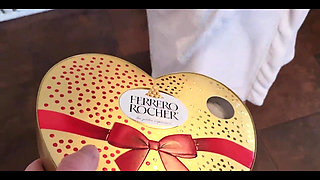 Step Stepson Tricks Pregnant Stepmom Into Sucking His Dick and Fucking Him on Valentine's Day