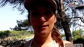 Public Flashing Sex with french amateur teen