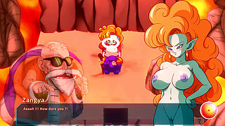 Kame Paradise Multiversex 3 - Roshi Fucking Zangya's Fat Ass