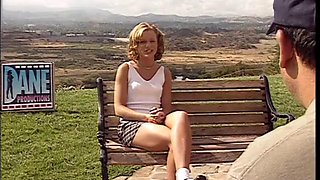 Innocent looking blonde prefers hairy chest