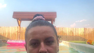 Thong Bikini Pool Tease - Wet Dance & Playful Vibes