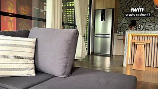 First and last time my gardener cums in my ass! my cuckold husband can't find out