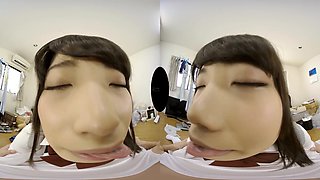 Delightful asian teen hot VR scene