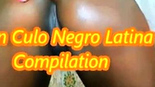 African slut on webcam dancing,fingering her gran culo ass!