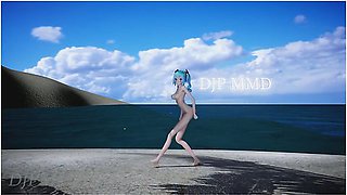 Miku - T-ara - Bunny Style - Beach Stage 1287