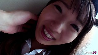 Japanese Teen with Big natural Tits seduce to First Time Uncensored Amateur POV Fuck by Classmate