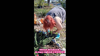 Nurse Vicki Is Sweating in the Garden