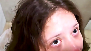 Little Slut Peed on Through Her Lacy Lingerie Before Getting Fucked