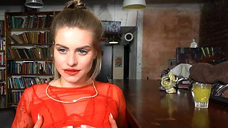 Russian Babe Deepthroats and Takes Hard Anal in Public POV