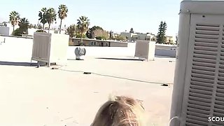 Blondie Girl at Risky Outdoor Nail