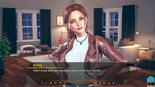 Visual novel gameplay featuring big boobs and fun mom themes