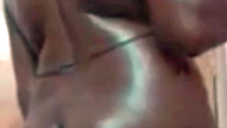 Desi Tamil Wife Renu Oiled Big Black Ass Massage by Landlord & Red Bikini Tease! Indianhotwifex