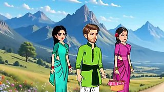 Desi Village Friends Hardcore Fuck - Hindi Cartoon Sex Story with Big Cock & Big Ass