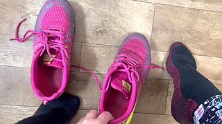 Washing My Sweaty Feet After Running