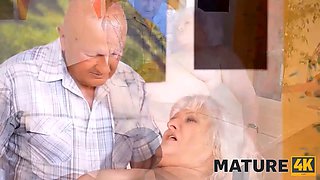 Mature4k. fellow bonks the voluptuous mature honey in front of her spouse