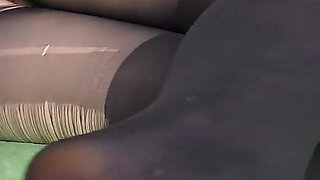Teen Big Ass Handjob Her Feet Pantyhose