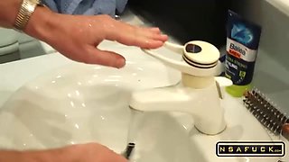 Busty Teen Gets her Pussy Fucked by Gran