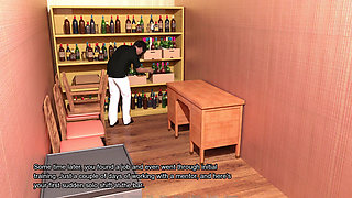 How to Lose Ones Virginity 5 - Eve Giving Blowjob to Leo and Manager Caught Them Redhandedly