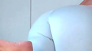 Teasing Flashing in Sexy Leggings