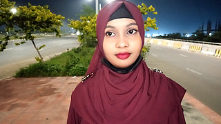 Outdoor real desi girl shooting outdoors in public for husband cheating story and romantic cock sucking