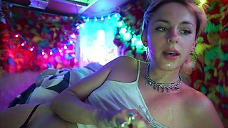 Pissing masturbating babe solo toy play