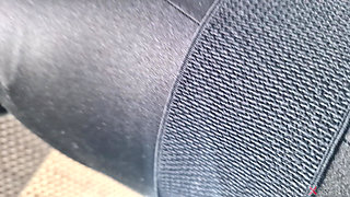 POV Nora Fox Full Black Zentai Mugger