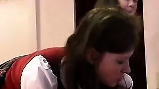 Femdom fetish bitch fuck and cumshot action with victim