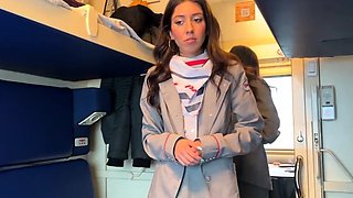 Sex with Conductor on the Train, I Hope She Doesn’t Get