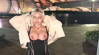 Public Anal & Let Them Control My Svakom Jordan Toy - Squirt in Parking Lot