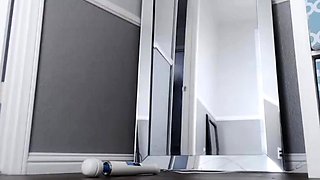 Stacked brunette goes solo toys and masturbation