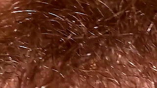 Super Thick and Long Plussy Hair Bush Closeup