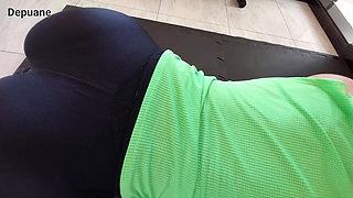 My Step-Sis's Big Ass in Tight Gym Shorts Drives Me Crazy