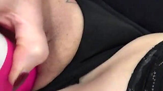 Black leather bustier