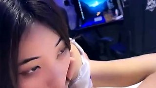 Amateur Asian Deepthroat Blowjob
