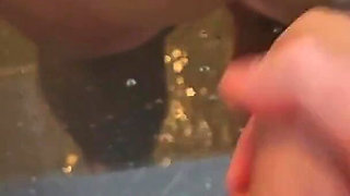 Stepson Jerks off on a Washing Stepmom